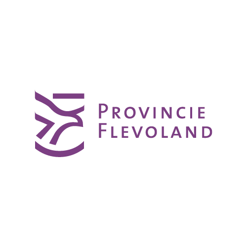 Logo paars  Provincie Flevoland